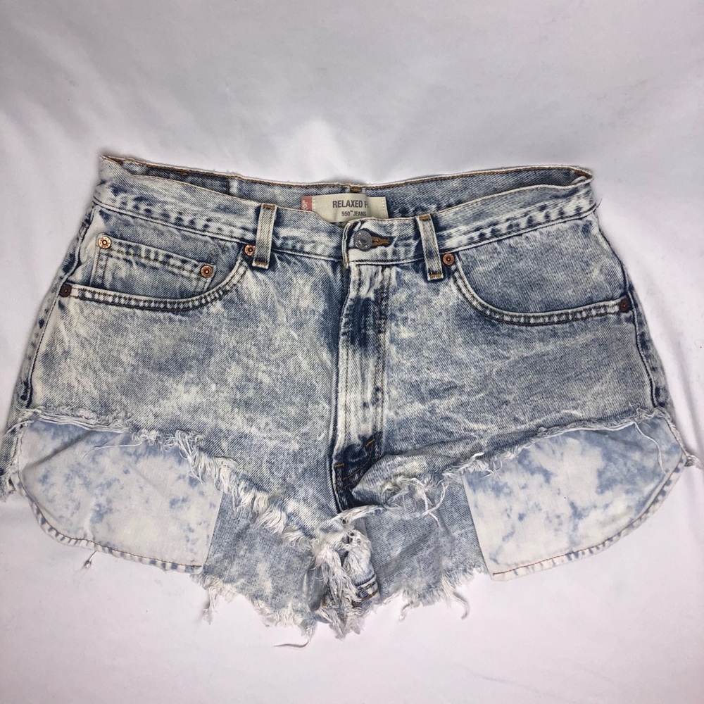 Levi’s Acid Wash Denim Shorts